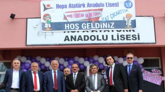 Hopa Atatürk Anadolu Lisesi TÜBİTAK 4006 Bilim Fuarı