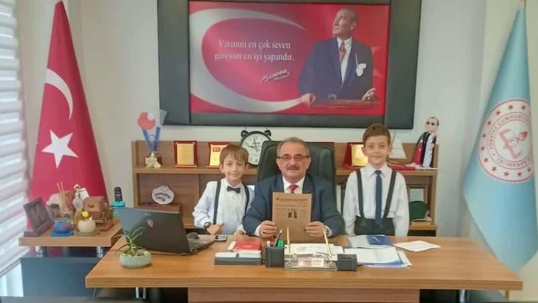 Okul Gazetesi Çıkaran Öğrencilerimizden Müdürlüğümüze Ziyaret 